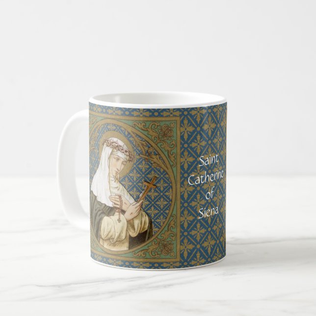 St. Catherine av Siena (BK 19) Kaffe Mug 2.2 Kaffemugg (Framsida vänster)