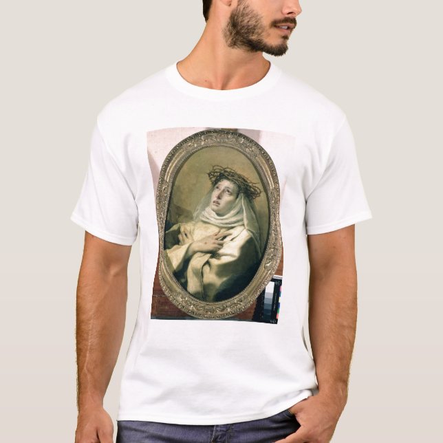 St. Catherine av Siena, c.1746 Tee (Framsida)