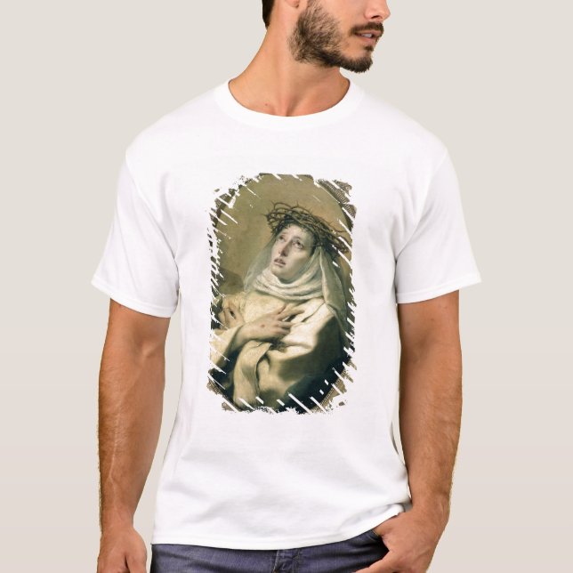 St. Catherine av Siena, c.1746 Tee (Framsida)