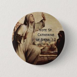 St. Catherine av Siena för Prez "12 Knapp