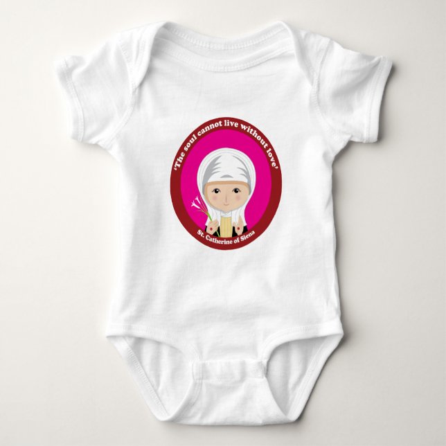 St. Catherine av Siena T-shirt (Framsida)