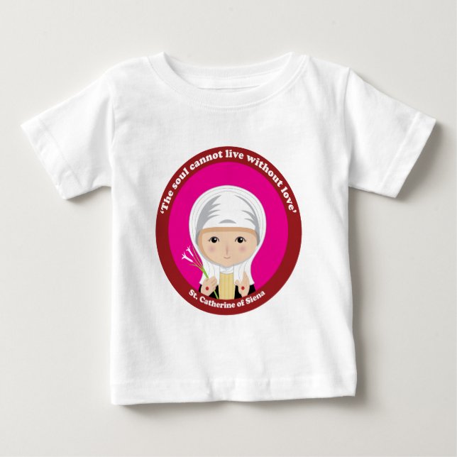 St. Catherine av Siena T Shirt (Framsida)