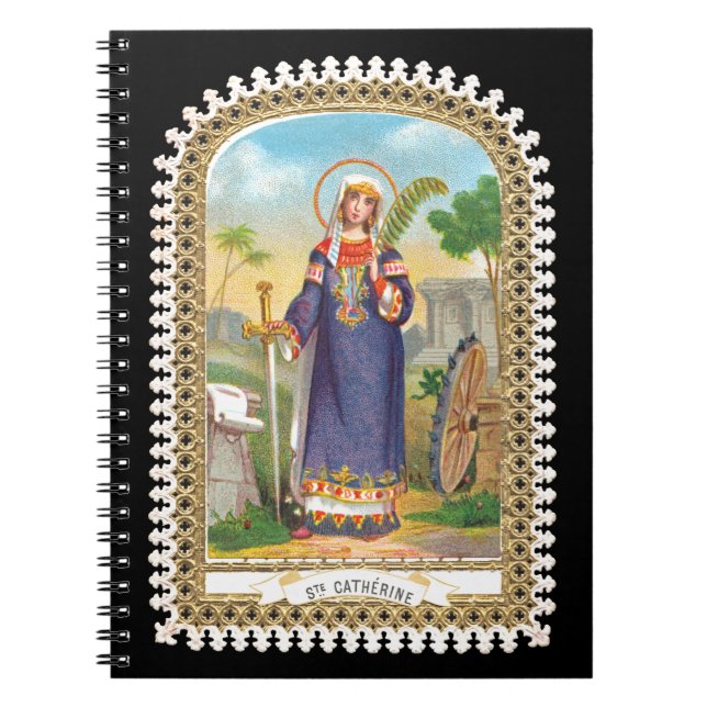 St. Catherine från Alexandria i Egyptiska Dress Anteckningsbok (Framsidan)