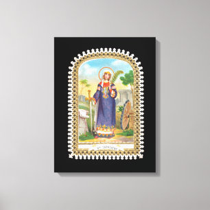 St. Catherine från Alexandria i Egyptiska Dress Canvastryck