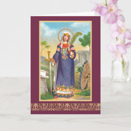 St. Catherine från Alexandria i Egyptiska Dress Kort