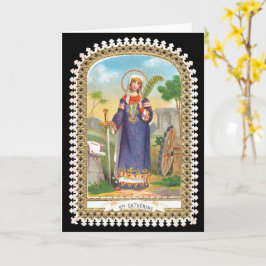 St. Catherine från Alexandria i Egyptiska Dress Kort