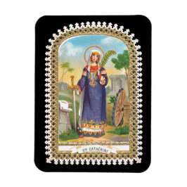 St. Catherine från Alexandria i Egyptiska Dress Magnet