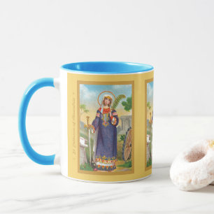 St. Catherine från Alexandria i Egyptiska Dress Mugg