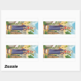 St. Catherine från Alexandria i Egyptiska Dress Rektangulärt Klistermärke