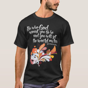 St. Catherine från Siena.. Ställ in världen på bra T Shirt