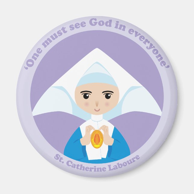 St. Catherine Laboure Magnet (Framsidan)