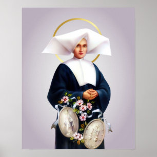 St Catherine Laboure Miraculous Medal Poster