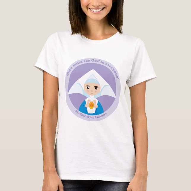 St. Catherine Laboure Tee Shirt (Framsida)