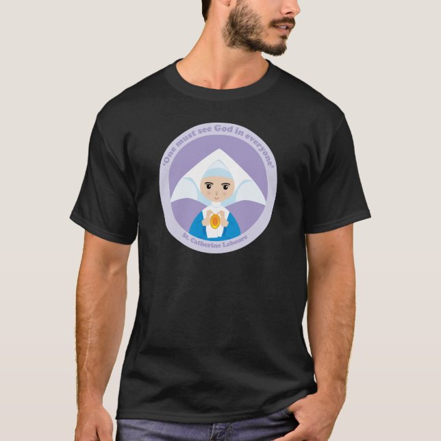 St. Catherine Laboure Tee Shirt (Framsida)