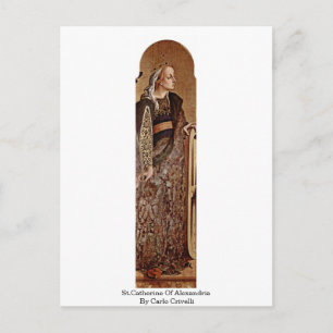 St. Catherine of Alexandria av Carlo Crivelli Vykort