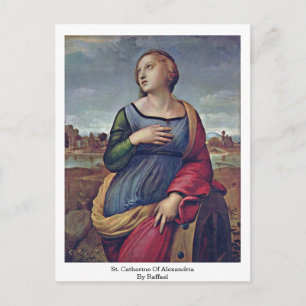 St. Catherine of Alexandria av Raffael Vykort