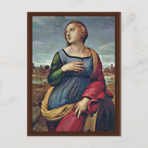 St. Catherine of Alexandria av Raffael Vykort