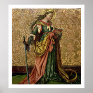 St. Catherine of Alexandria (olja på panelen) 2 Poster