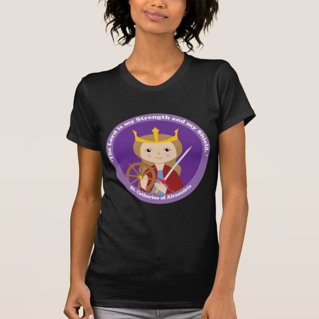 St. Catherine of Alexandria T Shirt (Framsida)