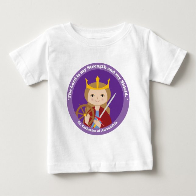 St. Catherine of Alexandria T Shirt (Framsida)