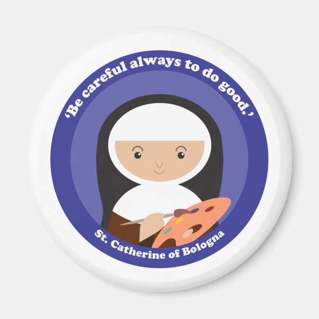 St. Catherine of Bologna Magnet (Framsidan)