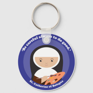 St. Catherine of Bologna Nyckelring