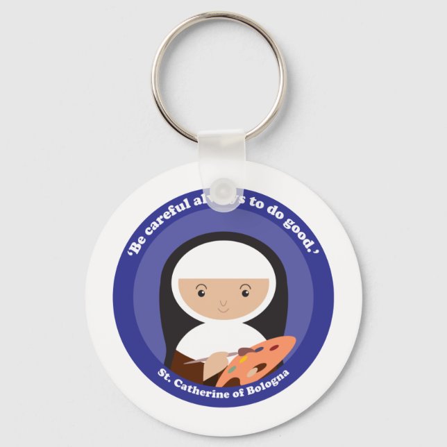 St. Catherine of Bologna Nyckelring (Framsida)