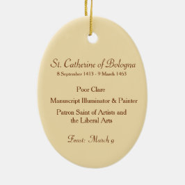 St. Catherine of Bologna (SAU 027) Julgransprydnad Keramik