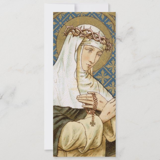 St. Catherine of Siena (BK 19) Blank Greeting Card (Framsida)