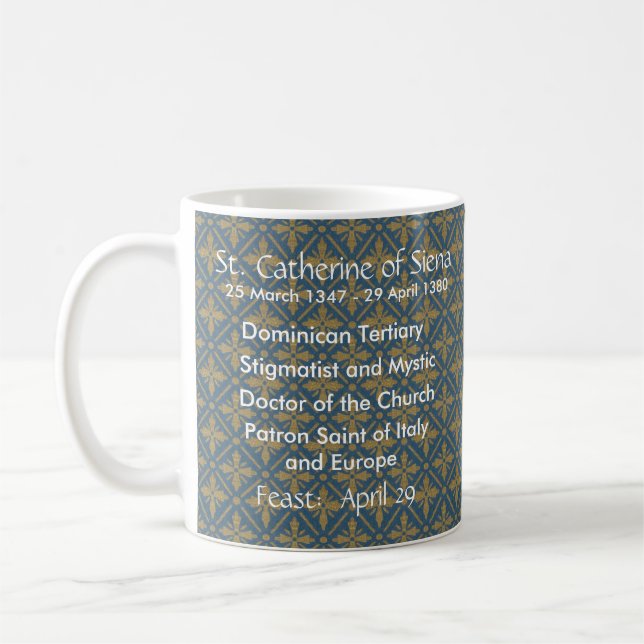 St. Catherine of Siena (BK 19) Coffee Mugg 2.1b (Vänster)