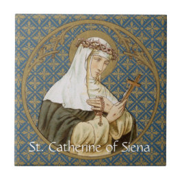 St. Catherine of Siena (BK 19) Tile 1 Kakelplatta