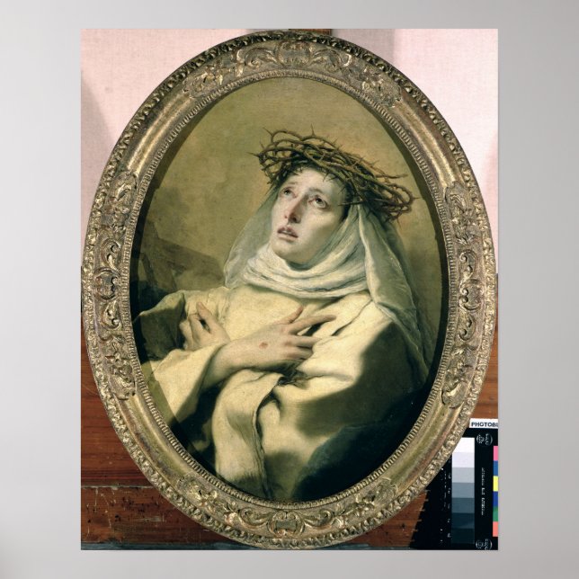 St. Catherine of Siena, c.1746 Poster (Framsidan)