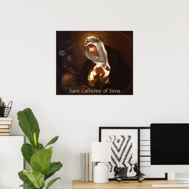 St. Catherine of Siena (Franceschini) Poster (Hemmakontoret)