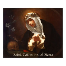 St. Catherine of Siena (Franceschini) Poster