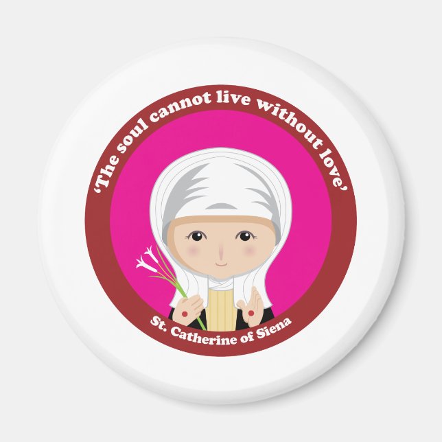St. Catherine of Siena Magnet (Framsidan)