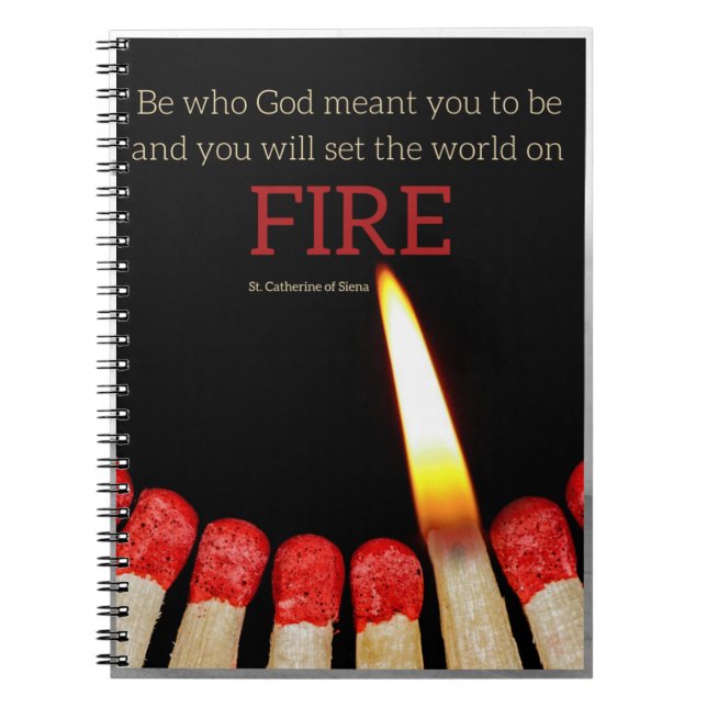 St. Catherine of Siena Prayer Journal Anteckningsbok (Framsidan)