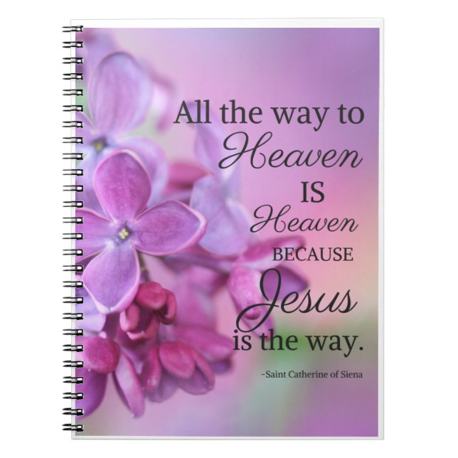 St. Catherine of Siena Prayer Journal Anteckningsbok (Framsidan)