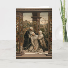 St. Catherine of Siena Religiösa Stigmatist Helgkort