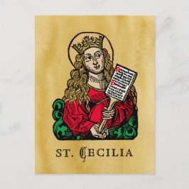 St. Cecilia med Hymn Board (Nürnberg) Vykort