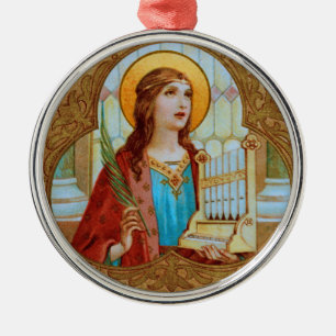 St. Cecilia of Rom (BK 003) Julgransprydnad Metall