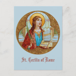 St. Cecilia of Rom (BK 003) Lodrät Postcard Vykort