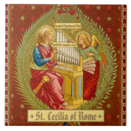 St. Cecilia of Rom (SNV 36) Kakelplatta