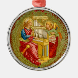 St. Cecilia of Rom (SNV 36) Round Julgransprydnad Metall