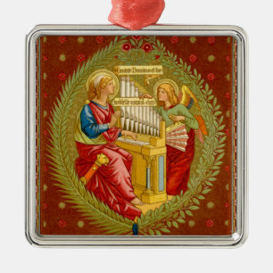 St. Cecilia of Rom (SNV 36) Square Julgransprydnad Metall