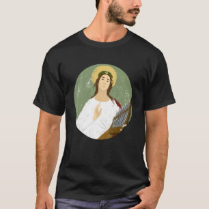St Cecilia Patron Saint of Musician Catholique T Shirt