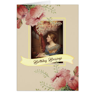 St Cecilia thanksgivinghöst löv Hälsningskort