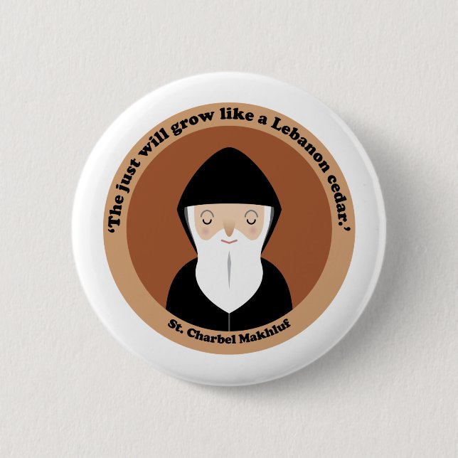 St. Charbel Makhluf Knapp (Framsida)