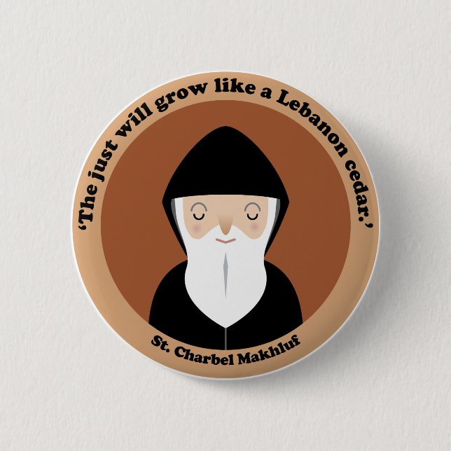 St. Charbel Makhluf Knapp (Framsida)