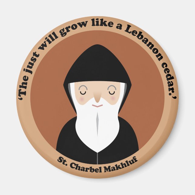 St. Charbel Makhluf Magnet (Framsidan)