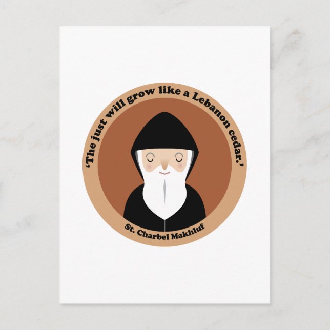 St. Charbel Makhluf Vykort (Framsida)